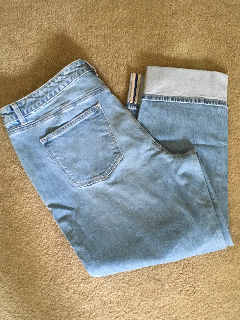 Talbots Everyday Relaxed Jean size 16 cotton Lycra light wash